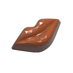 Поликарбонатная форма для конфет CW1937 "Губы с гранями", Chocolate World