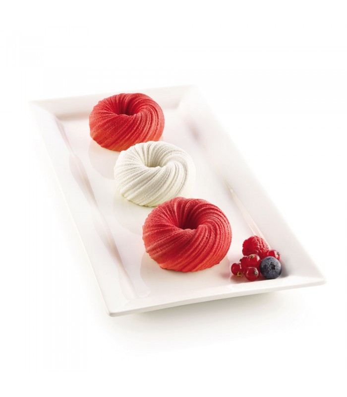 Силиконовая форма для пирожных Mini intreccio (Мини Плетение), Silikomart - silicone cake pa mini intreccio mini weave silikomart