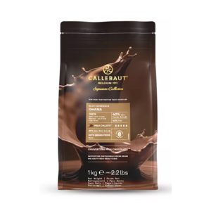 Шоколад кувертюр Silky Ghana 40% (Гана), Callebaut 1 кг.
